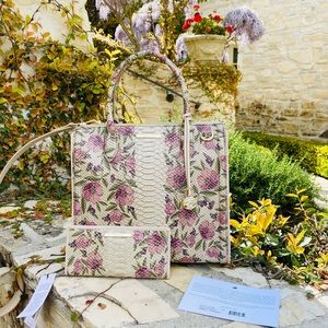 NWT Brahmin Caroline Satchel&wallet Labyrinth